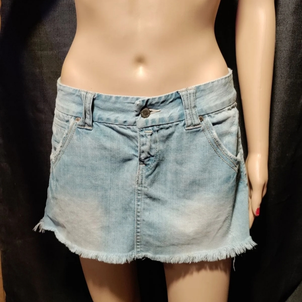 Maurices denim mini skirt